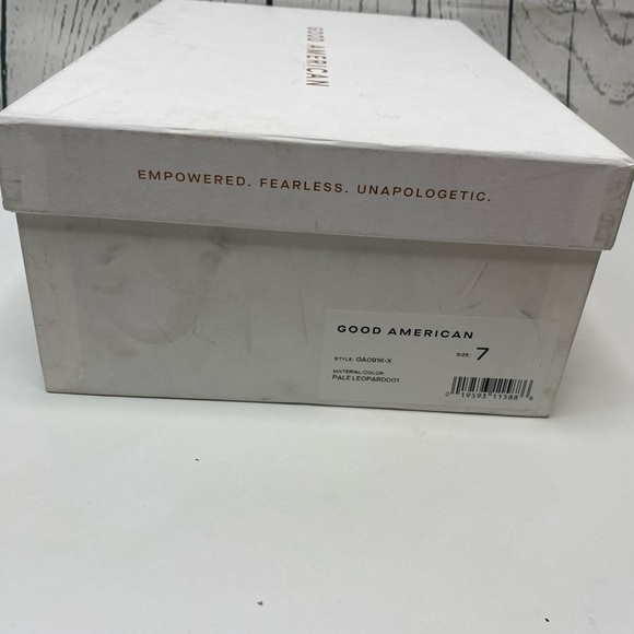 Good American Ankle Strap Leopard Sandals size 7 - Picture 11 of 11